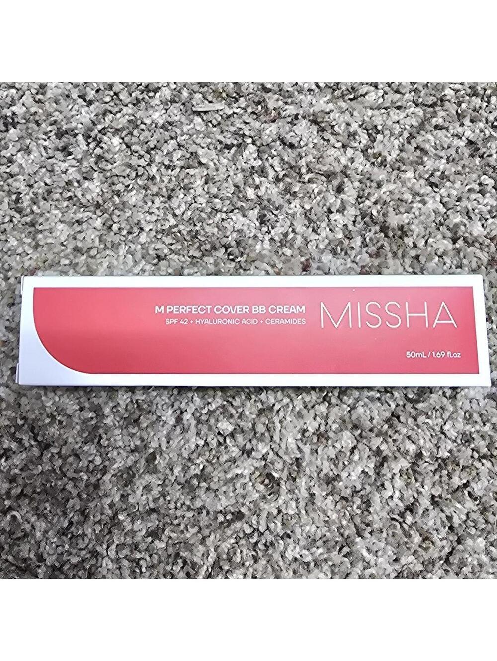 Missha M Perfect Cover BB Cream shade 13 bright beige SPF 42
